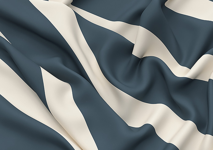 The British Stripe Co. Henry, Polzeath No.1 - Twist&Fit Roman Blind - Image 4